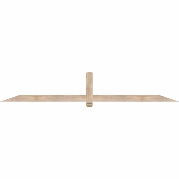 Ekena Millwork Eugene Smooth Timber Gable Bracket, Douglas Fir, 96"W x 16"H x 1 1/2"D x 3 1/2"F, 4/12 Pitch GBW096X16X0204EUG00SDF - main